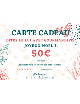 E-Carte Cadeau 50€ Spécial Noël Parlapapa
