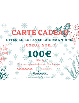 E-Carte Cadeau 100€ Spécial Noël Parlapapa