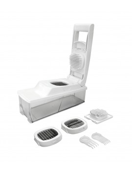 Coupe-légume Coupe-frites avec 3 grilles inox