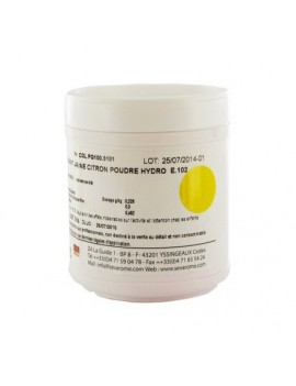 Colorant alimentaire jaune citron poudre hydrosoluble professionnel 5101