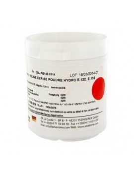 Colorant rouge cerise poudre hydrosoluble professionnel SEVAROME