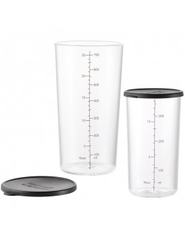 Set de 2 gobelets en verre gradués, 400 et 700ml BAMIX