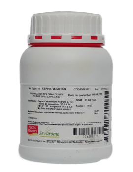 Colorant alimentaire vert laque poudre liposoluble professionnel 7506 SEVAROME