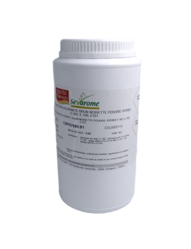 Colorant alimentaire brun noisette poudre hydrosoluble professionnel 5110 SEVAROME
