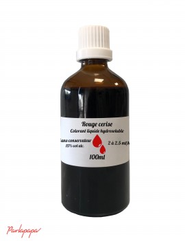Colorant alimentaire rouge cerise liquide hydrosoluble professionnel 5214