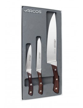 Coffret 3 couteaux Natura :...