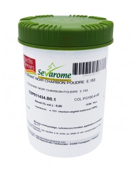 Colorant noir charbon poudre liposoluble professionnel 4145 SEVAROME