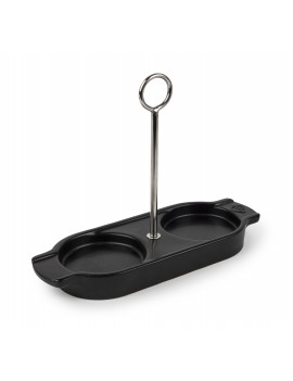 Plateau en céramique avec poignée pour duos de moulin Linéa PEUGEOT SAVEURS