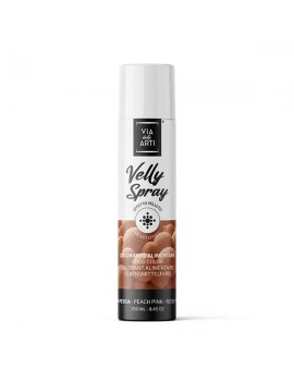 Colorant naturel rose pêche spray Velly effet velours 250ml VIA DELLE ARTI