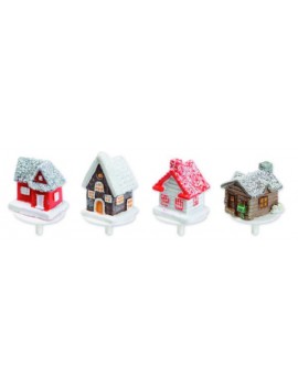 Assortiment de Chalets H3.5 cm pour bûches MALLARD FERRIERE