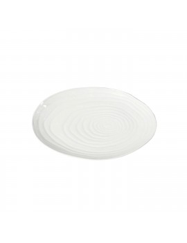 Assiette ovale en porcelaine Teck PILLIVUYT