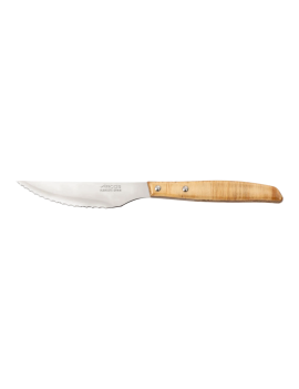 Couteau à steak bois de peuplier sable cranté 110 mm ARCOS