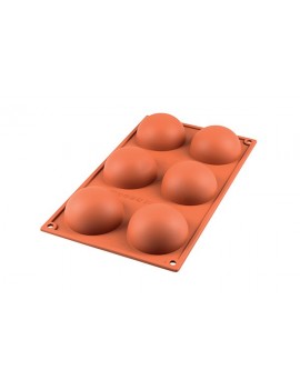 Moule silicone Half-spheres pour 6 empreintes
