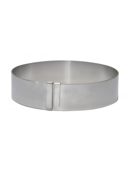 Cercle à pâtisserie extensible en inox ressort de Buyer