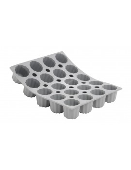 Moule elastomoule silicone 20 mini-Canelés Bordelais
