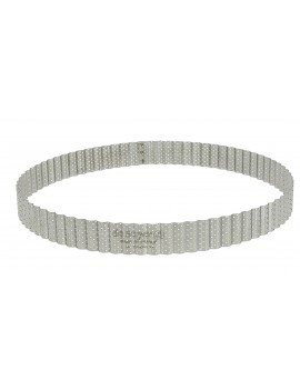 Cercle à tarte perforé cannelé - rond