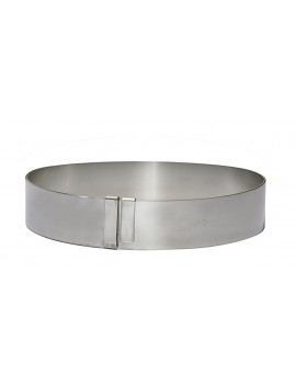Cercle inox extensible de 18 à 36 cm de diamètre