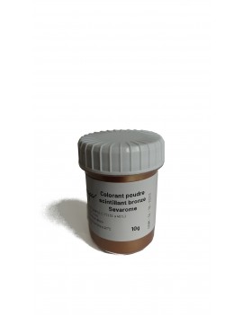 Colorant alimentaire scintillant bronze poudre liposoluble professionnel 9020