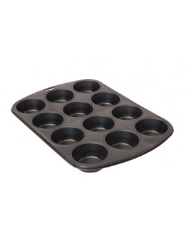 Plaque de moules individuels - 12 muffins  - Revêtement PTFE garanti sans PFOA