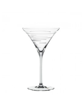 2 coupes de cristal à cocktail Martini Lines Signature Drinks