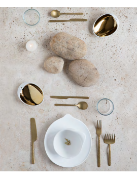 Fourchette table 3  Kodai Vintage gold Q23 Inox 18/0 CULTER