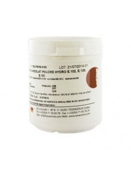 Colorant brun chocolat poudre hydrosoluble professionnel SEVAROME