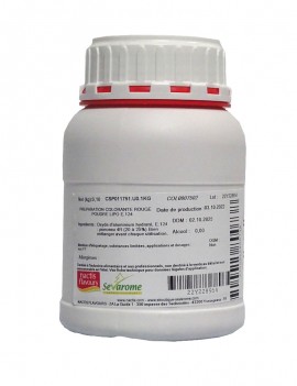 Colorant alimentaire rouge laque poudre liposoluble professionnel SEVAROME