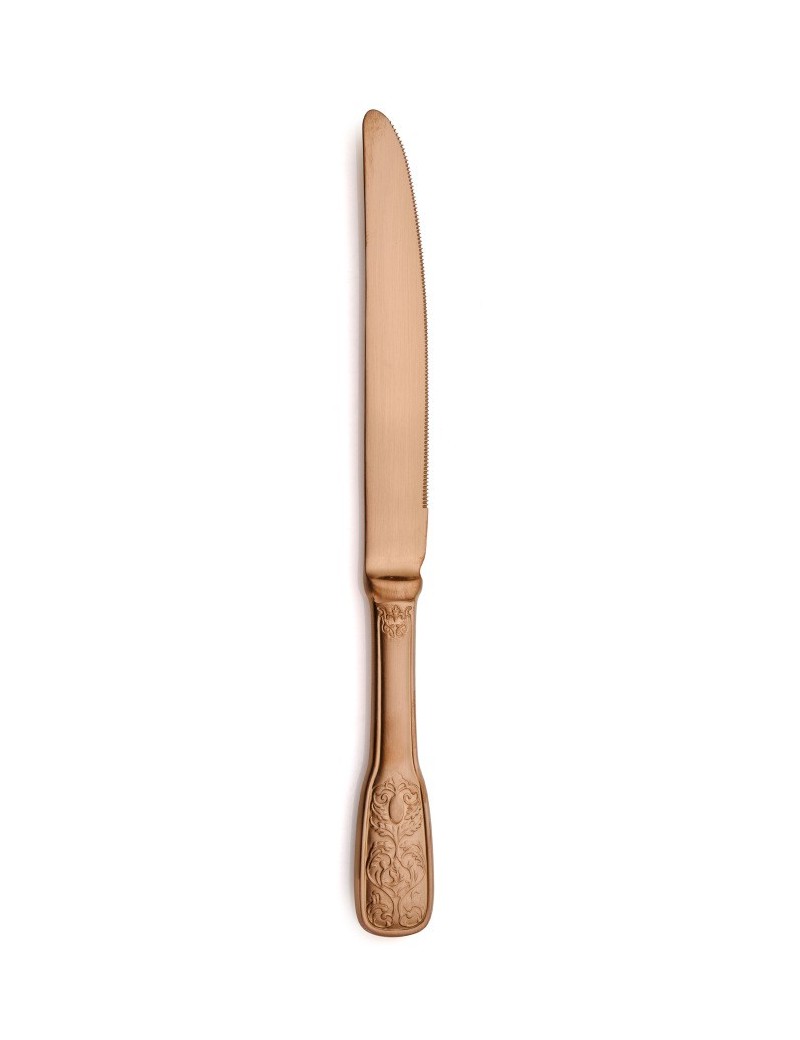 Couteau de table Versailles Satin Cuivre Inox 18/10 Q25 COMAS