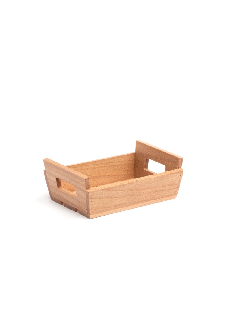 Mini cagette rectangulaire en bois d'hêtre COMAS Mini cagette rectangulaire en bois d'hêtre COMAS