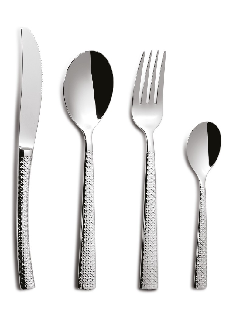 Set pour 60 tables Hidraulic Inox 18/00 - Couteau - Fourchette - Cuillère -  Cuillère à café - Art de la table - Parlapapa