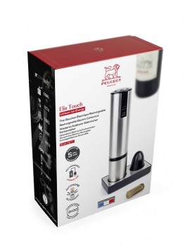 Tire-bouchon électrique rechargeable - Elis touch Inox Peugeot PEUGEOT SAVEURS
