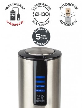 Tire-bouchon électrique rechargeable - Elis touch Inox Peugeot PEUGEOT SAVEURS