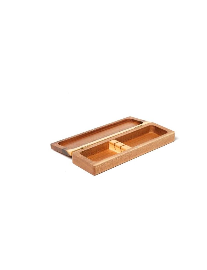 Coffret de présentation 2 couteaux en bois d'olivier COMAS