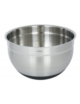 Bol de préparation inox 18/10 - Cul de poule CRISTEL