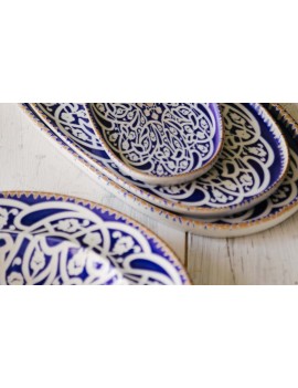 Assiette ovale en porcelaine Oriental PIOLI
