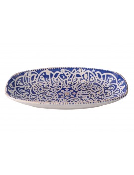 Assiette ovale en porcelaine Oriental PIOLI