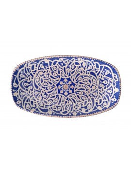 Assiette ovale en porcelaine Oriental PIOLI