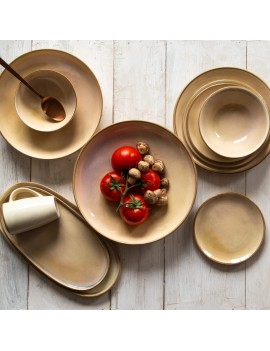 Assiette ovale en porcelaine Sakura PIOLI