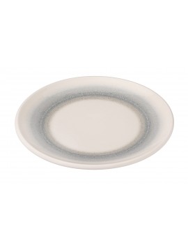 Assiette plate coupe en porcelaine Neptune PIOLI