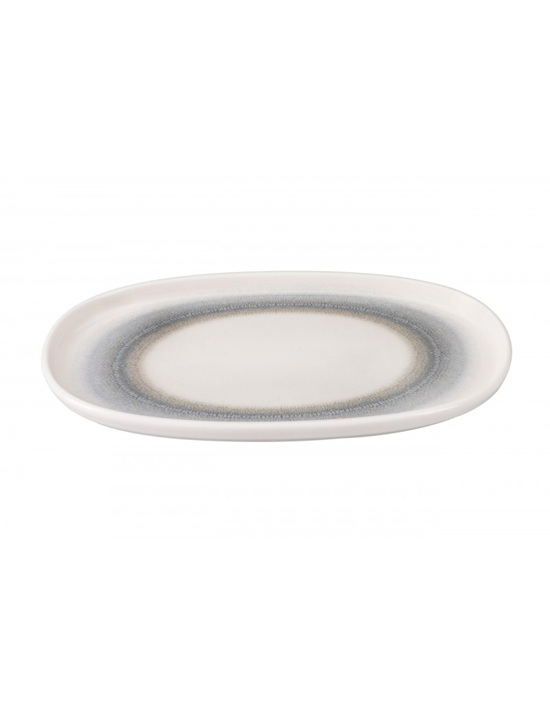 Assiette ovale en porcelaine Neptune PIOLI
