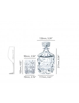 Coffret whisky Punk - 1 carafe + 2 verres NACHTMANN