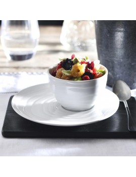 Paire tasse et soucoupe à thé en porcelaine Teck PILLIVUYT