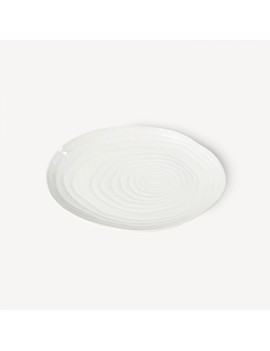 Assiette ovale en porcelaine Teck PILLIVUYT