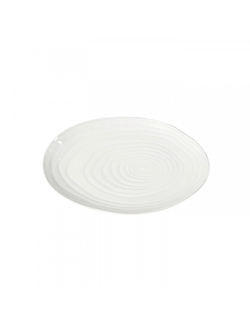 Assiette ovale en porcelaine Teck PILLIVUYT