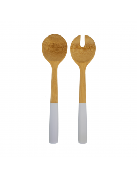 Couverts à salade en bamboo 27 cm PEBBLY