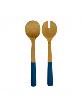 Couverts à salade en bamboo 27 cm PEBBLY