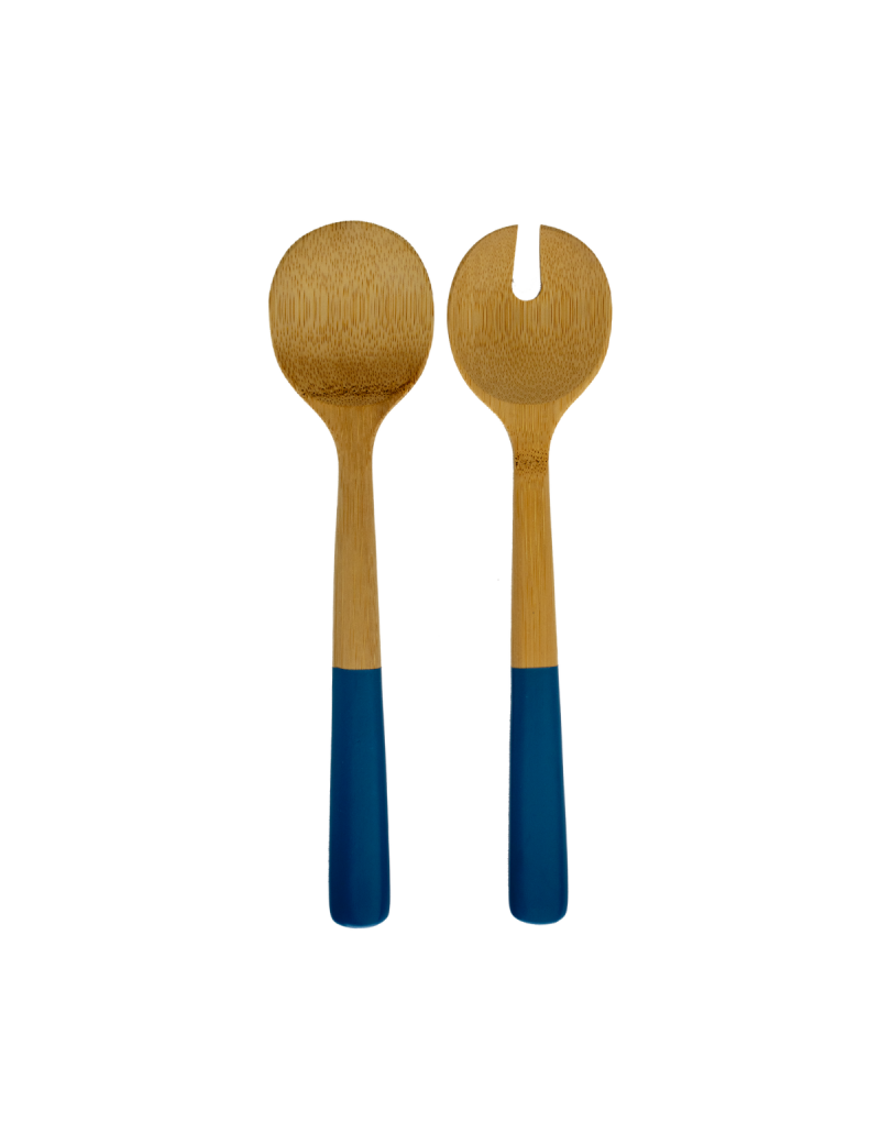 Couverts à salade en bamboo 27 cm PEBBLY