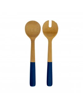 Couverts à salade en bamboo 27 cm PEBBLY