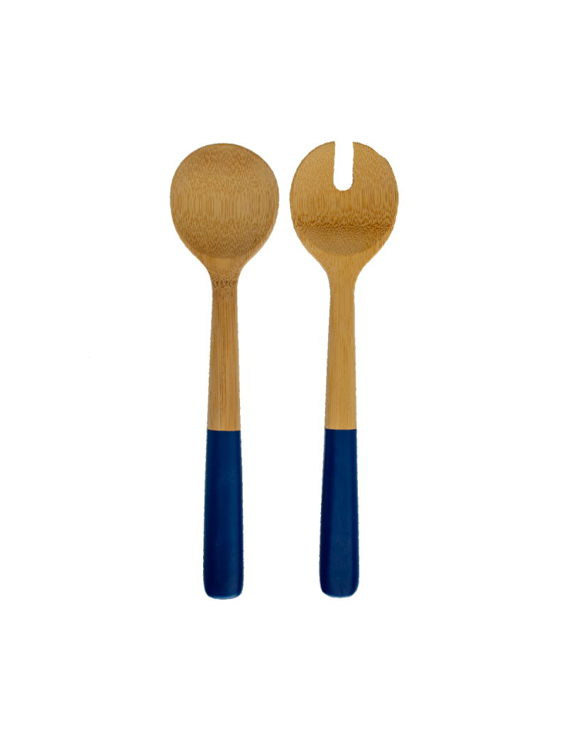 Couverts à salade en bamboo 27 cm PEBBLY