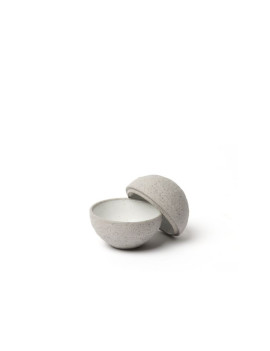 Assiette sphérique DOLMEN WHITE COMAS